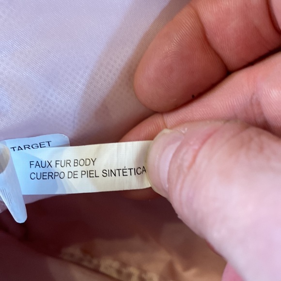 Fuzzy Pink Mini Small Backpack Purse Handbag with Gold Straps - Picture 9 of 11